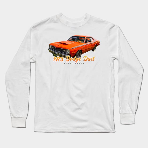 1973 Dodge Dart Sport Coupe Long Sleeve T-Shirt by Gestalt Imagery